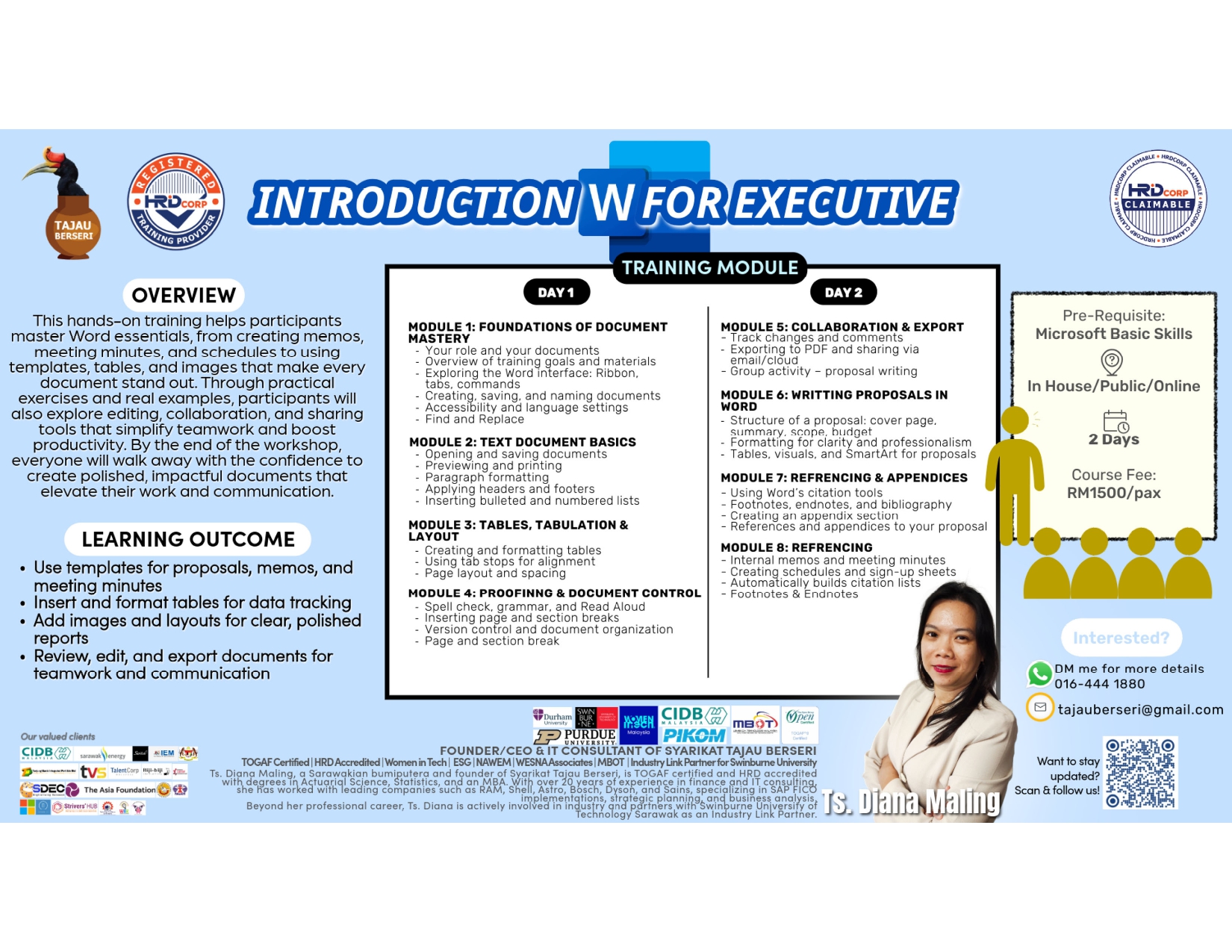 Introduction Microsoft Word for Executive